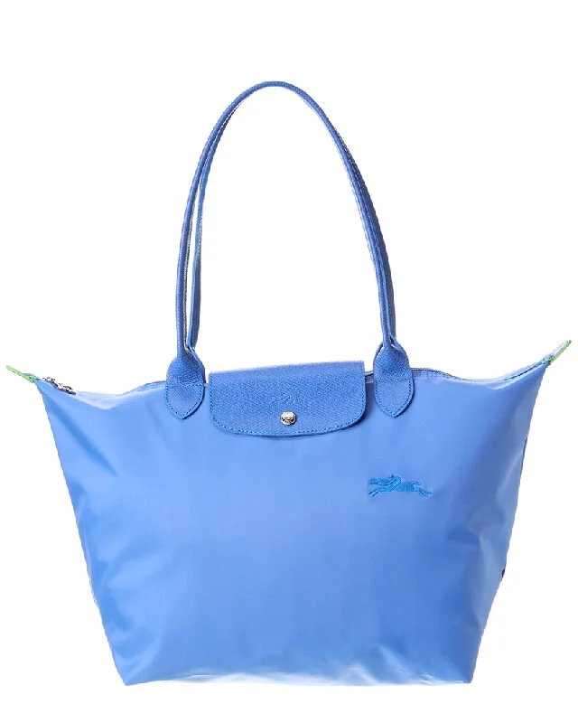 Longchamp Le Pliage Green Medium Canvas & Leather Shoulder Bag Stylish Bags At Unbeatable Prices – Shop Now