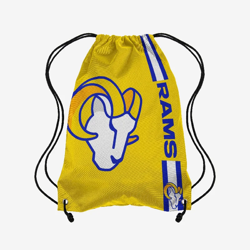 Los Angeles Rams Yellow Alternate Color Big Logo Drawstring Backpack Upgrade Your Look With Our Exclusive Bag Deals Los Angeles Rams Yellow Alternate Color Big Logo Drawstring Backpack Upgrade Your Look With Our Exclusive Bag Deals