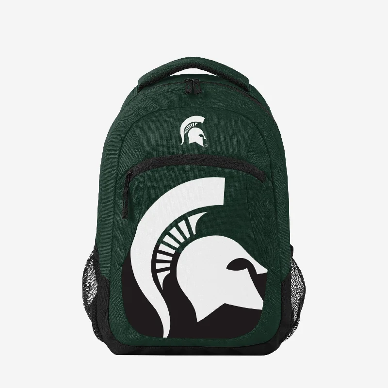 Michigan State Spartans Colorblock Action Backpack Everyday Bags, Budget-Friendly