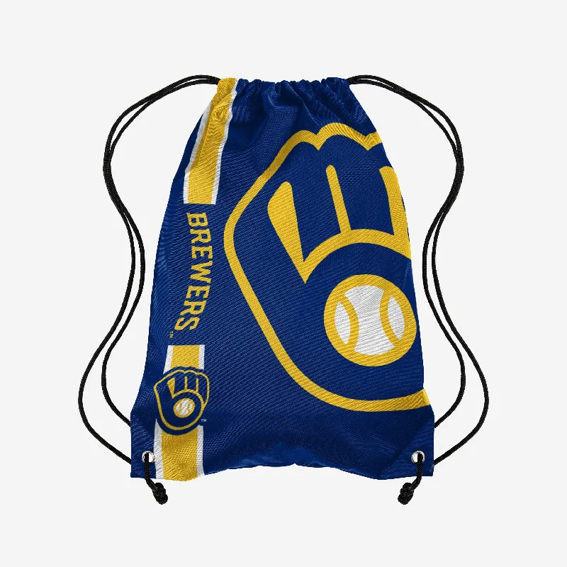 Milwaukee Brewers Big Logo Drawstring Backpack Timeless Handbags Now At Special Discounts Milwaukee Brewers Big Logo Drawstring Backpack Timeless Handbags Now At Special Discounts