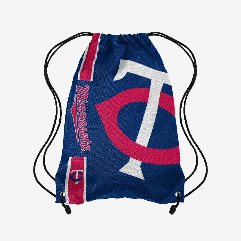 Minnesota Twins Big Logo Drawstring Backpack The Ultimate Handbag Sale – Elegant Styles At Lower Prices