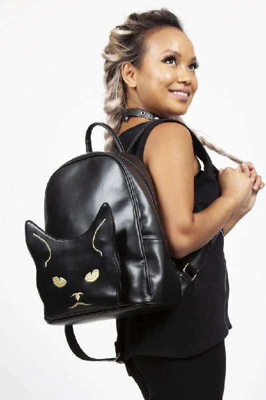 Moody Cat Backpack Elegant Bags, Limited Stock