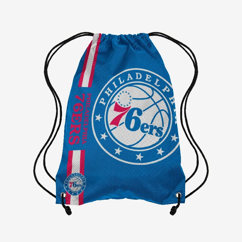 Philadelphia 76ers Big Logo Drawstring Backpack Must-Have Bags, Big Discounts