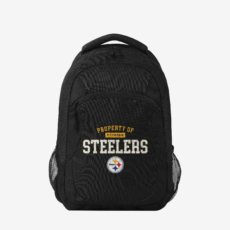 Pittsburgh Steelers Property Of Action Backpack Timeless Handbags, Flash Sale