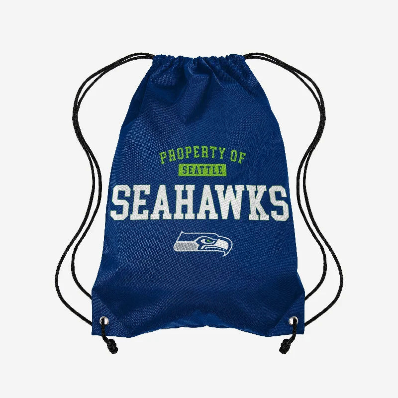Seattle Seahawks Property Of Drawstring Backpack Trendy Purses At Exclusive Promotional Rates Seattle Seahawks Property Of Drawstring Backpack Trendy Purses At Exclusive Promotional Rates