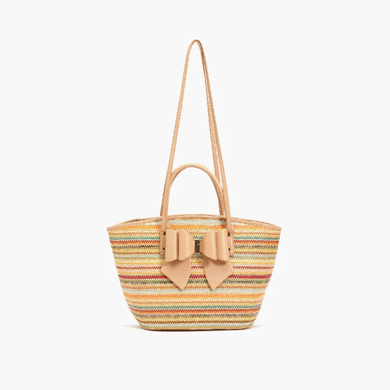 Instant Shipping! Sola Striped Straw Tote Handbag Stylish Totes, Special Discounts