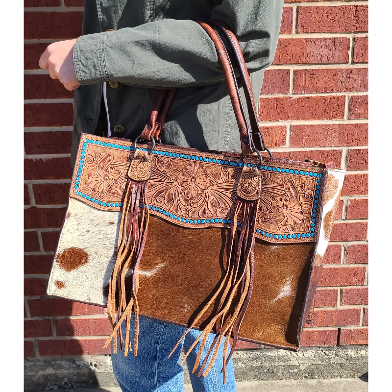 American Darling Conceal Carry Tooled/Hide Tote Your Perfect Bag At The Perfect Price American Darling Conceal Carry Tooled/Hide Tote Your Perfect Bag At The Perfect Price