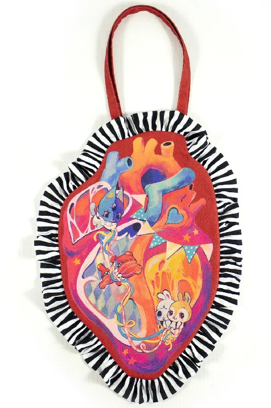 Twisted Circus Heart Totebag Carry Elegance For Less
