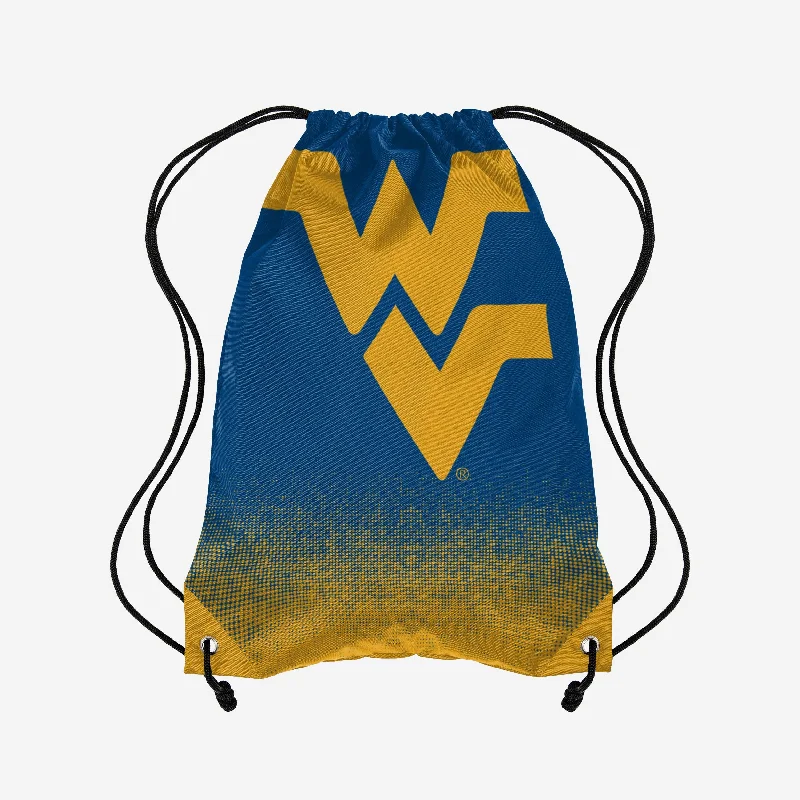 West Virginia Mountaineers Gradient Drawstring Backpack Stylish And Durable Handbags At Great Value West Virginia Mountaineers Gradient Drawstring Backpack Stylish And Durable Handbags At Great Value