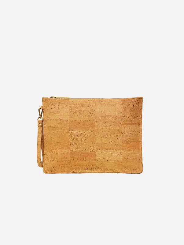 Delta Handcrafted Cork Vegan Large Clutch Pouch | Natural Your Perfect Bag At The Perfect Price Delta Handcrafted Cork Vegan Large Clutch Pouch | Natural Your Perfect Bag At The Perfect Price