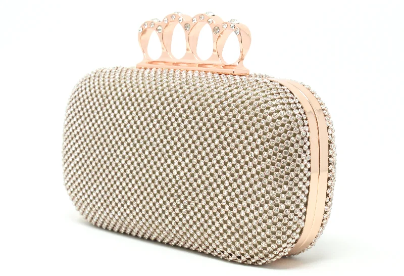 DIAMANTE GRIP CLUTCH BAG Grab Stylish Bags Before They Sell Out