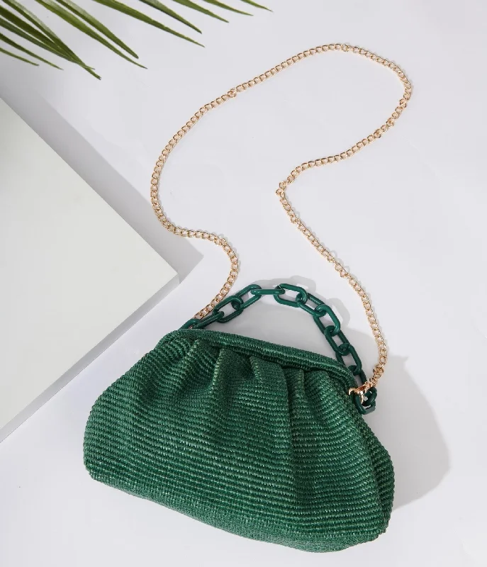 Basil Green Solana Clutch Handbag Affordable Elegance, Grab Yours