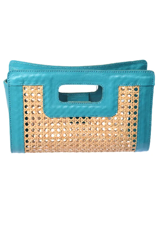 Rattan Clutch / Turquoise Trendy Backpacks, Huge Markdowns