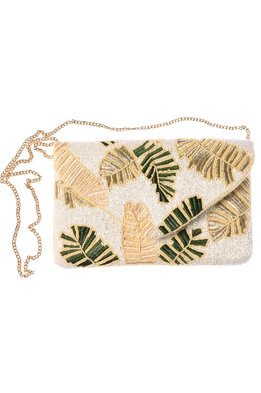 Night Out Clutch / Pearl Palm Affordable Elegance, Grab Yours Now