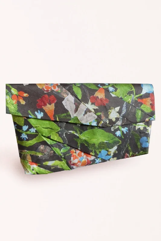 Complex Pleats Linen Clutch Bag / Print Classic Totes, Exclusive Deals