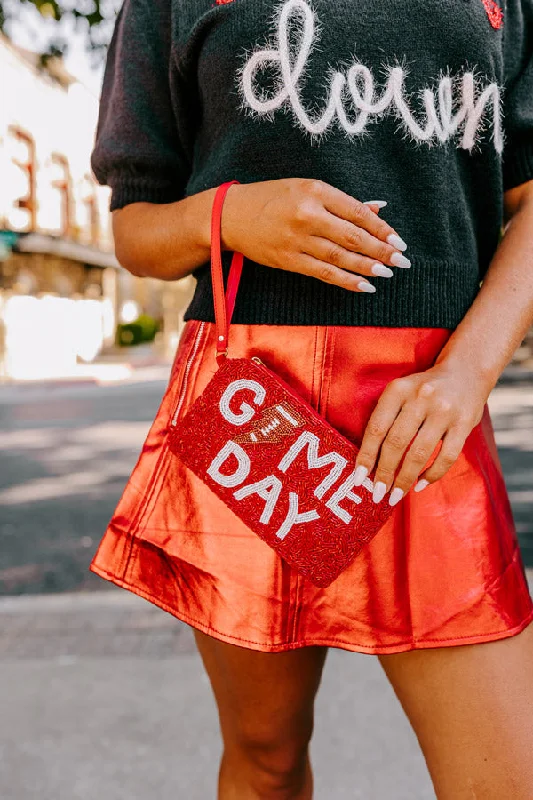 Game Day Beaded Clutch In Crimson Carry Elegance For Less – Best Bag Deals Here
