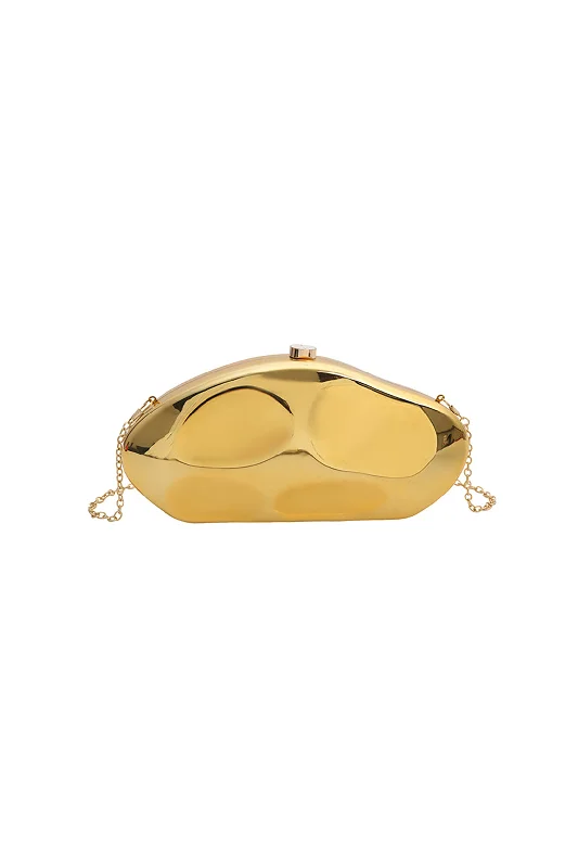 Metallic Box Shape Clutch Bag Grab Your Favorite Handbags For Less