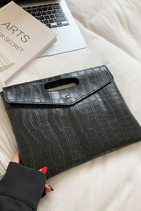 Crocodile Pattern Envelope Clutch Bag Stylish Bags At Unbeatable Prices