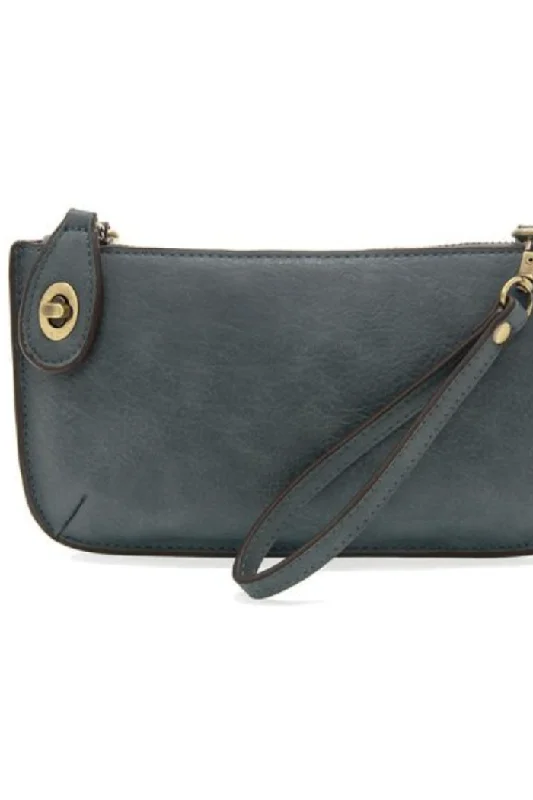 Mini Crossbody Wristlet Clutch (Washed Denim) Stylish Totes With Special Discounts