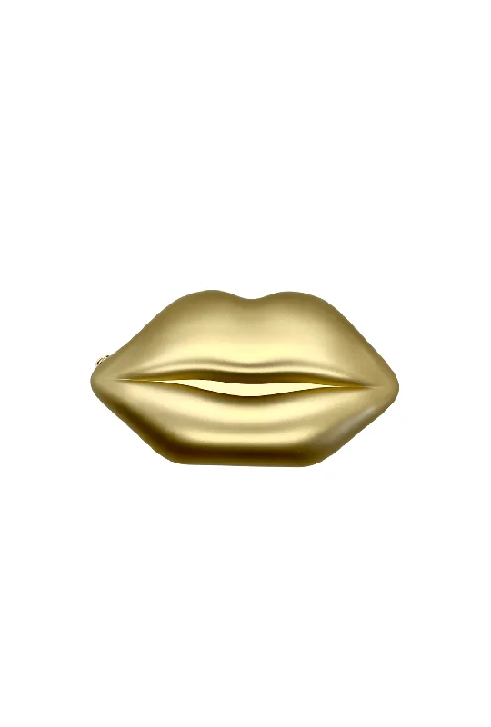 Kissy Clutch - Brushed Gold Fashionable Crossbody Bags At Special Offers