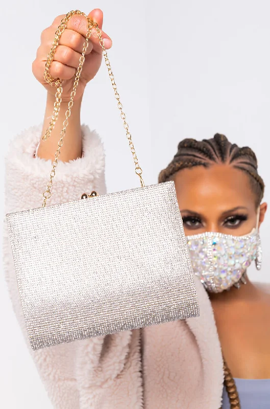 TALEN RHINESTONE CLUTCH GOLD Trendy Bags, Huge Savings