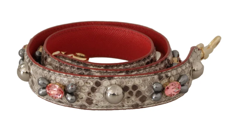 Chic And Edgy Dolce & Gabbana Opulent Python Leather Bag Strap in Women's Beige Limited-Time Sale On Trendy Handbags – Don't Miss Out Chic And Edgy Dolce & Gabbana Opulent Python Leather Bag Strap in Women's Beige Limited-Time Sale On Trendy Handbags – Don't Miss Out