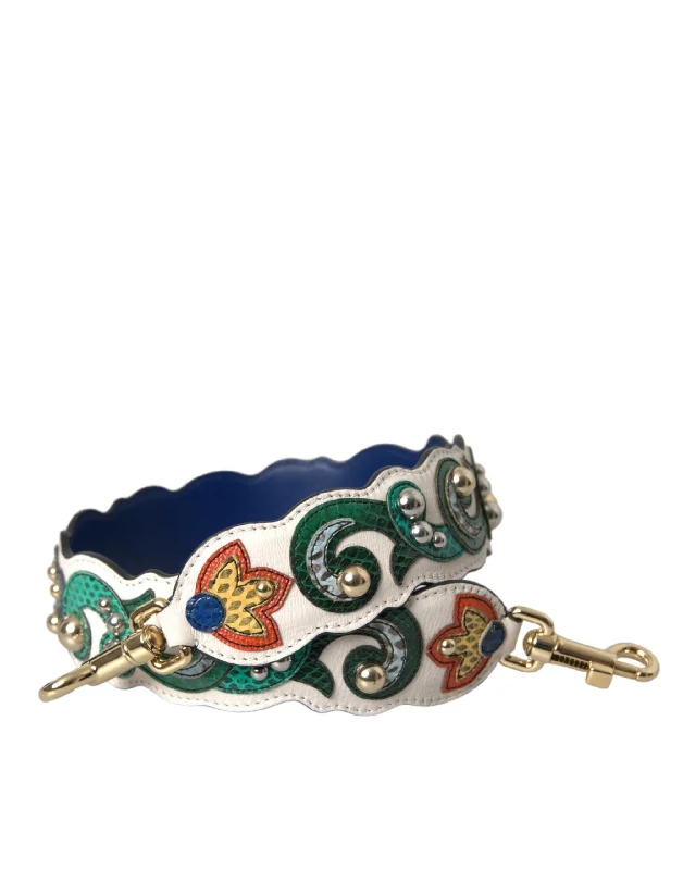 Lightweight Bags With Clearance Prices Dolce & Gabbana White Leather Handbag Belt Accessory Shoulder Women's Strap Premium Handbags At Exclusive Prices