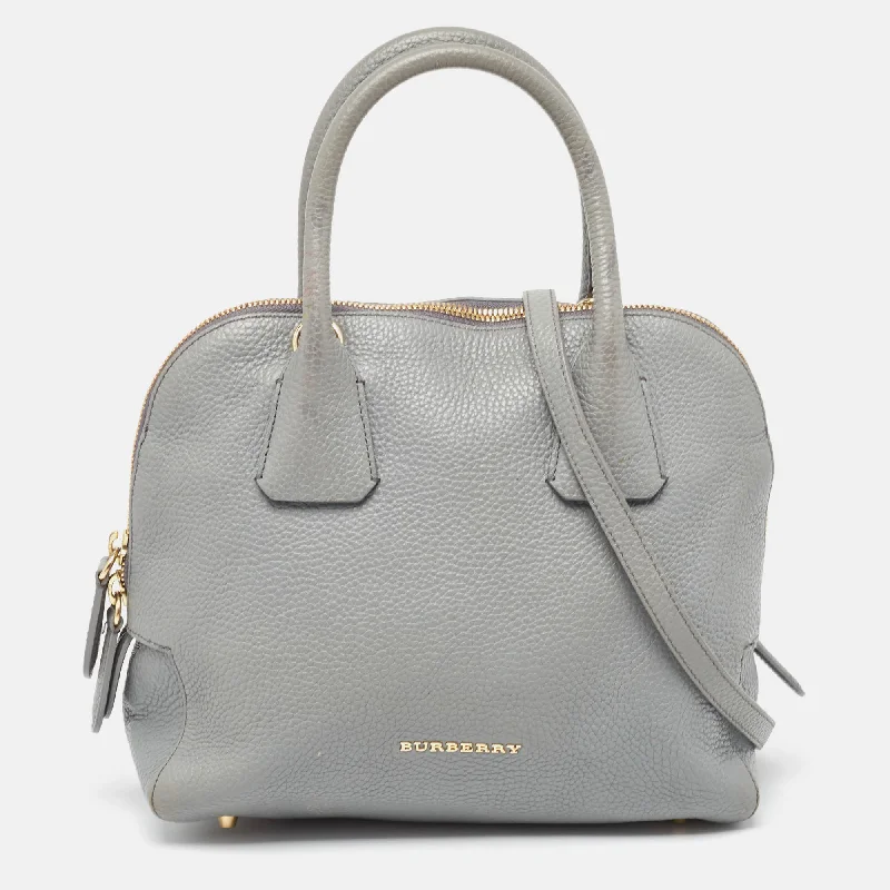 Burberry Leather Greenwood Satchel Luxury Bags, Budget Prices