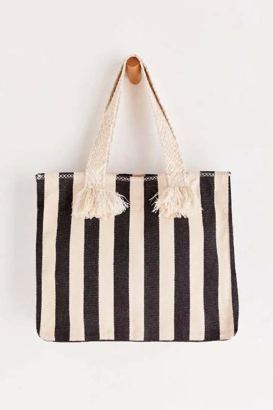 Uxury Designer Handbag Brands Cabana Rugby Stripe Tote In Black The Best Handbag Sale Of The Season Uxury Designer Handbag Brands Cabana Rugby Stripe Tote In Black The Best Handbag Sale Of The Season
