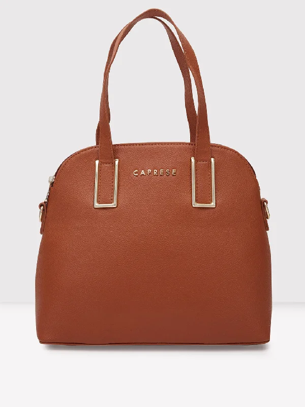 Chic Trend Collection Caprese Cora Satchel Small Tan Designer-Inspired Bags At Reduced Prices Chic Trend Collection Caprese Cora Satchel Small Tan Designer-Inspired Bags At Reduced Prices