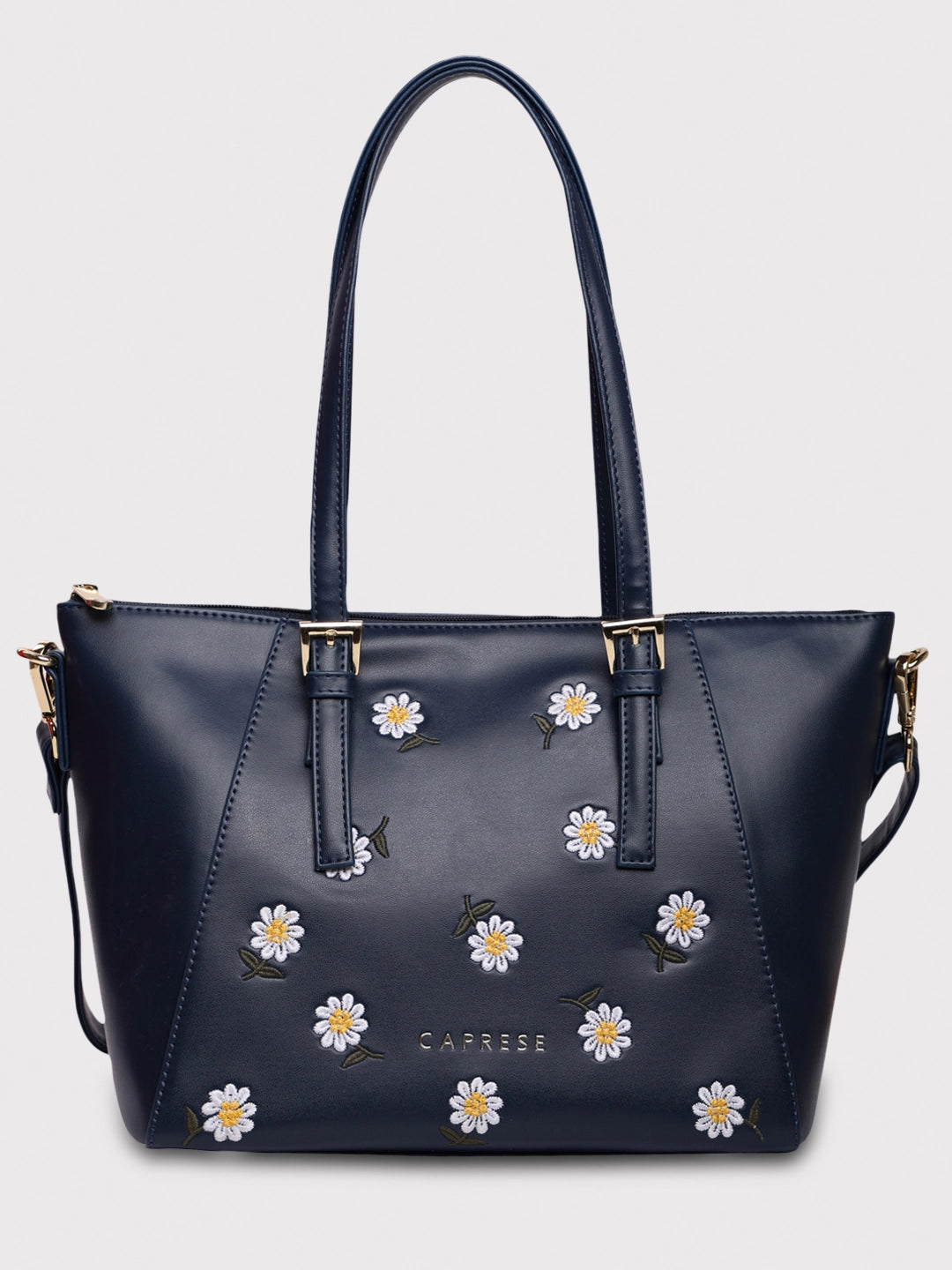 Bag For Modern Fashion Caprese Kyle Satchel Medium Navy Seasonal Sale On Trendy Handbags