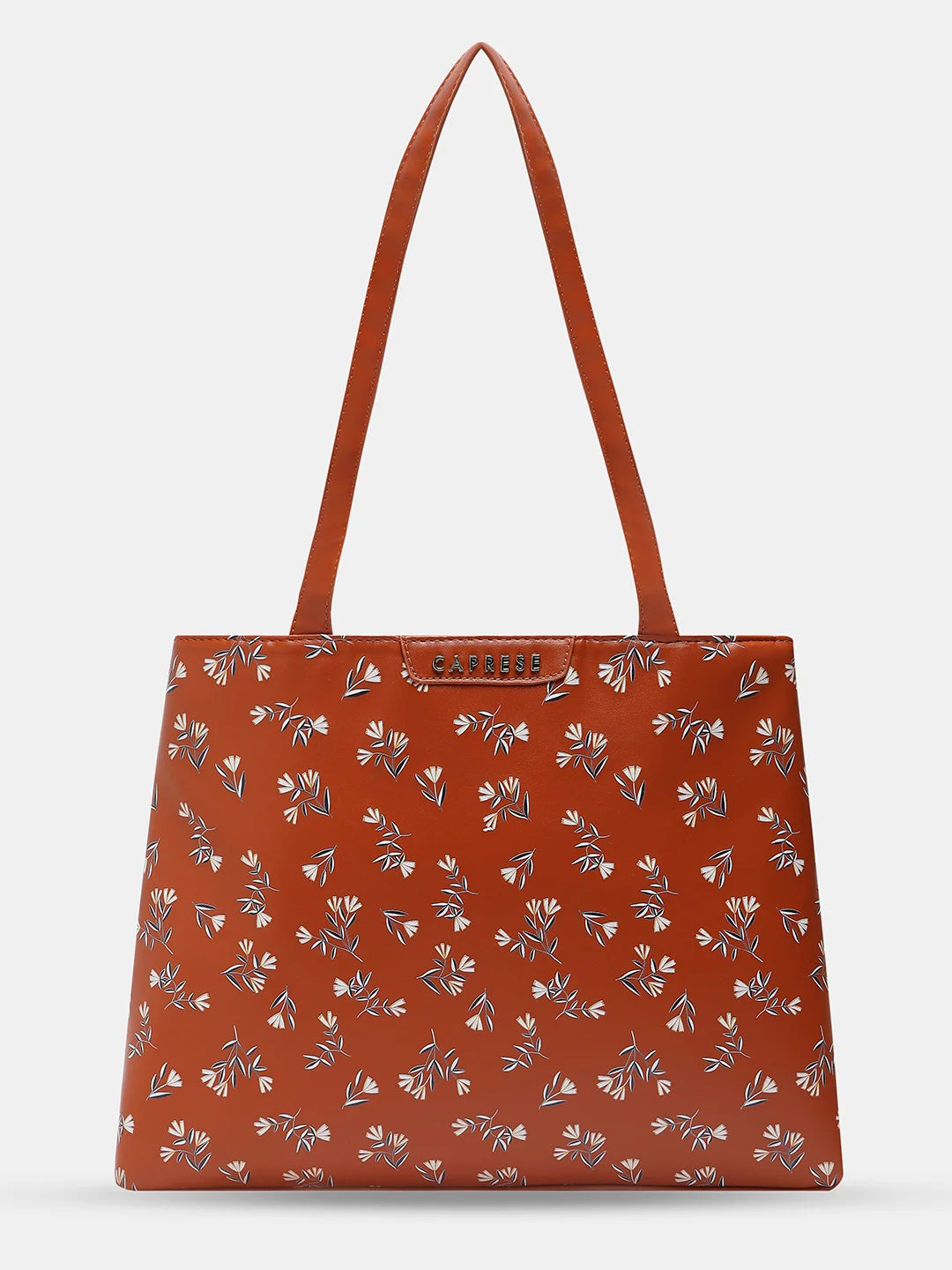 Summer Deals Caprese Merida Satchel Large Printed Women'S Handbag Tan Chic Shoulder Bags At Promotional Rates Summer Deals Caprese Merida Satchel Large Printed Women'S Handbag Tan Chic Shoulder Bags At Promotional Rates