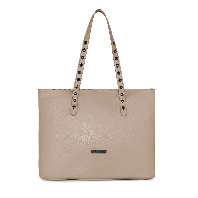 Stylish Looks Caprese Merona Tote Large Beige Designer Bags At Low Prices