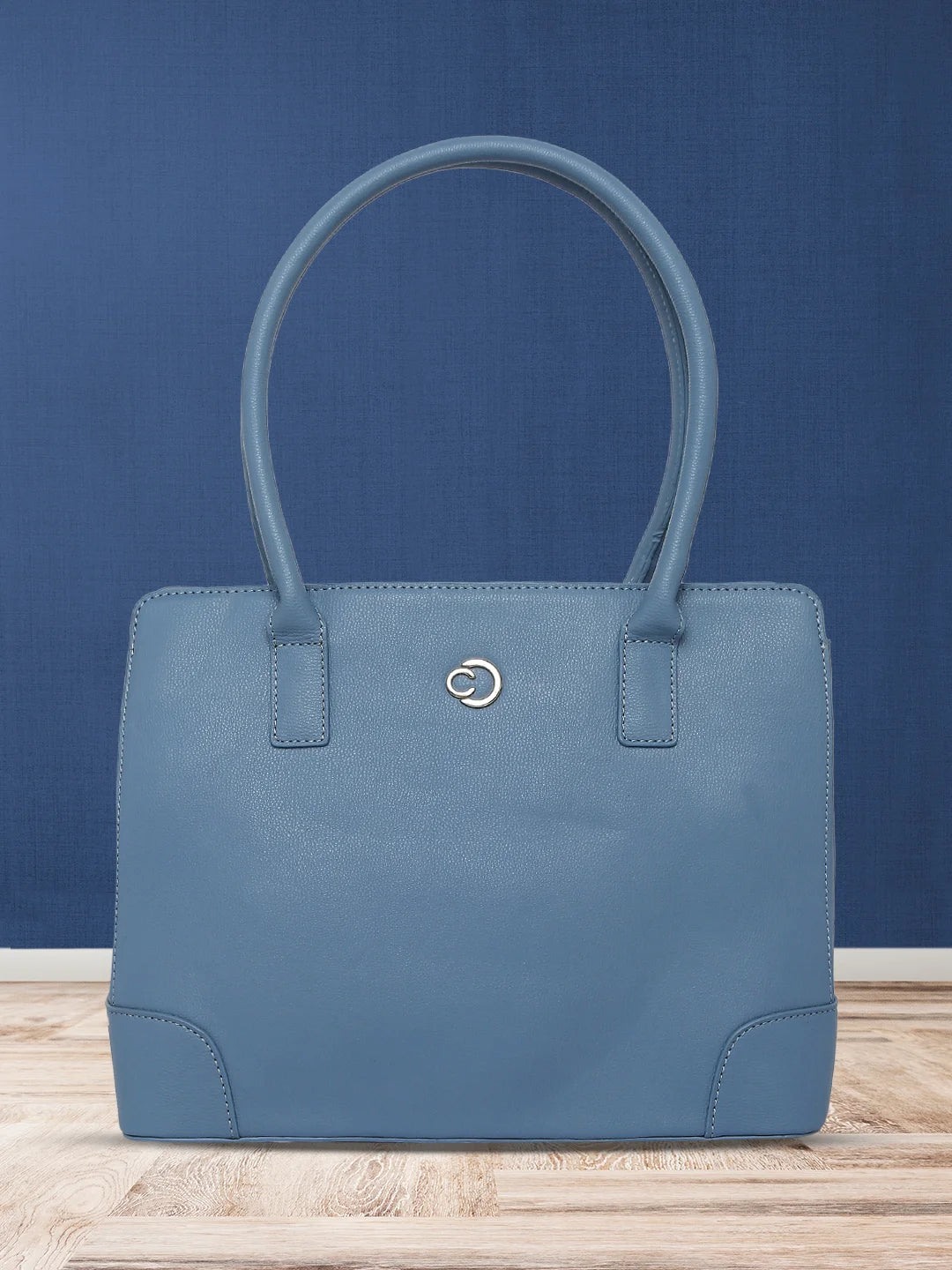 The Good Stuff Caprese Milan Satchel Medium Solid Women'S Handbag Blue Elegant Purses At Clearance Prices The Good Stuff Caprese Milan Satchel Medium Solid Women'S Handbag Blue Elegant Purses At Clearance Prices