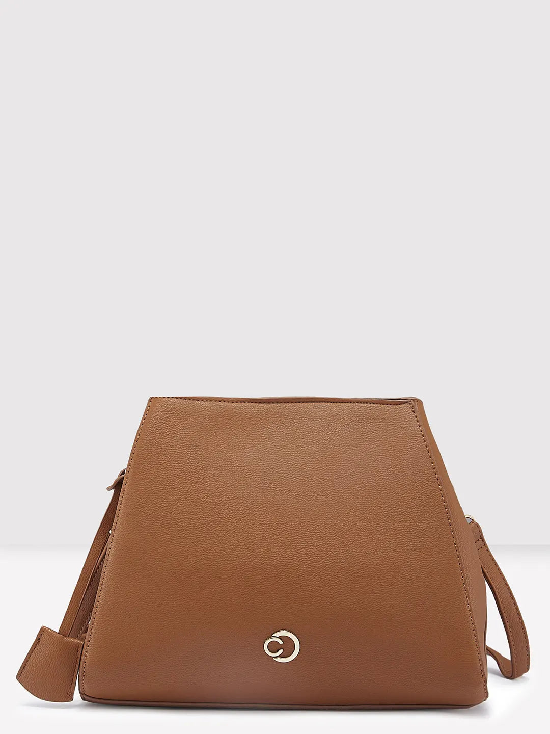 Caprese Milan Satchel Small Solid Women'S Handbag Tan Statement Bags At Unbelievable Discounts – Shop Today