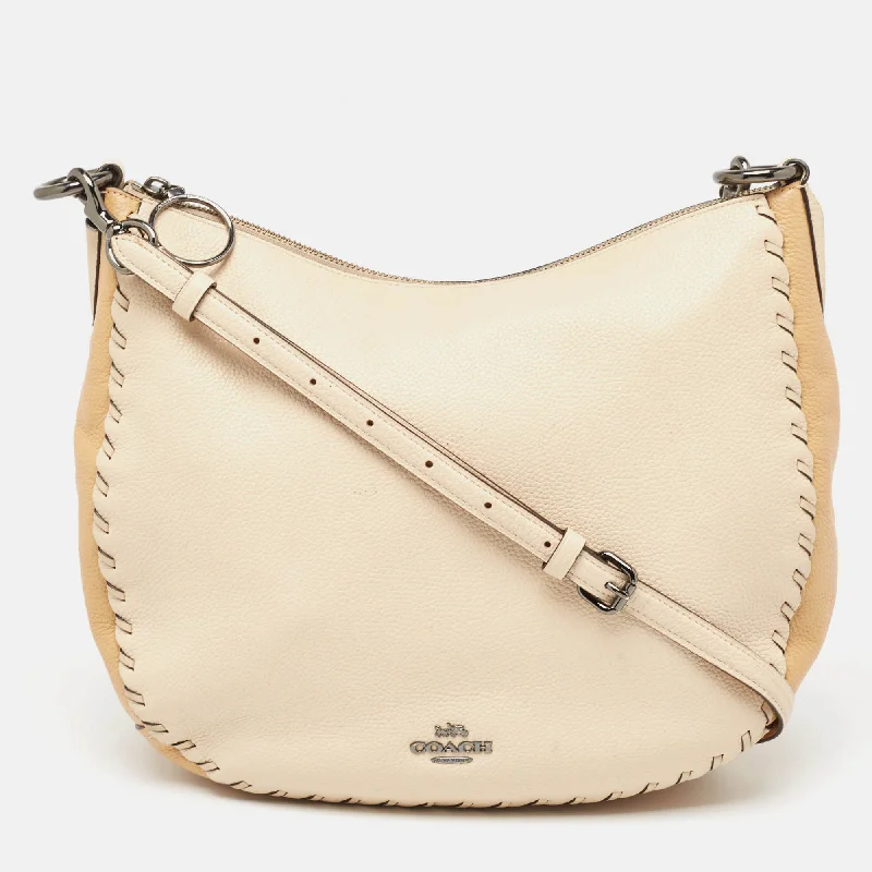 Coach Two Tone  Leather Sutton Hobo Must-Have Bags At Irresistible Discounts