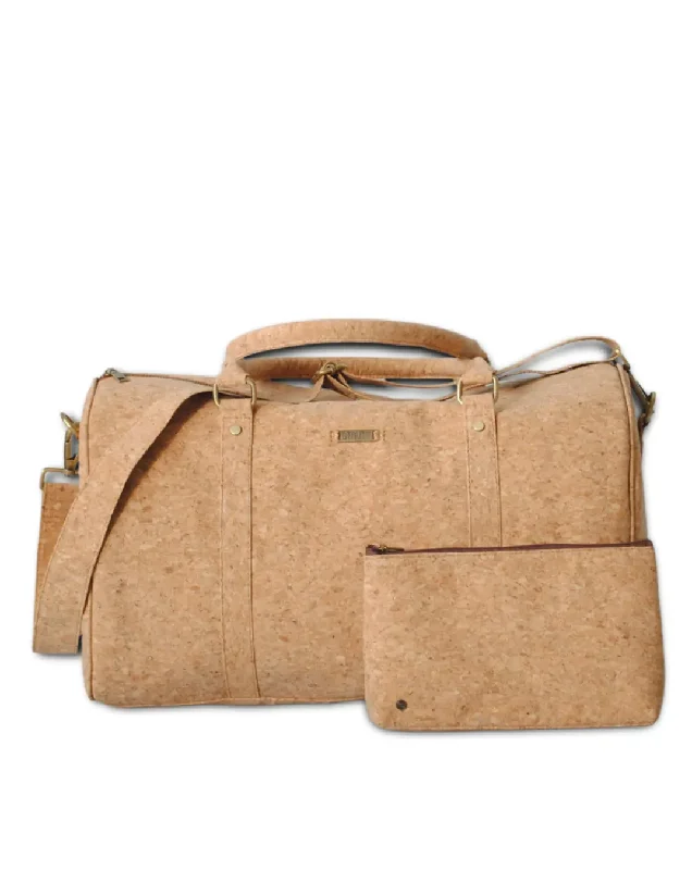 CORK LEATHER CABIN BAG WITH TOILETRY KIT - CARRY-ON LUGGAGE Chic Bags, Shop Now & Save