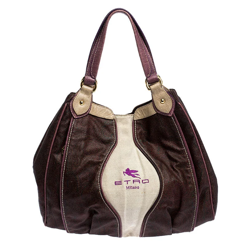 Etro Brown Paisley Printed Coated Canvas Hobo Limited-Stock Bag Clearance – Grab Your Favorite Now Etro Brown Paisley Printed Coated Canvas Hobo Limited-Stock Bag Clearance – Grab Your Favorite Now