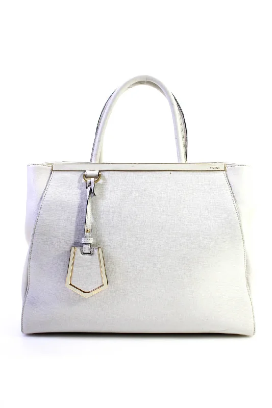Fendi Womens Leather 3jours Two Way Strap Large Ivory Structured Satchel Bag Handbag Elevate Your Style With Our Handbag Sale Fendi Womens Leather 3jours Two Way Strap Large Ivory Structured Satchel Bag Handbag Elevate Your Style With Our Handbag Sale