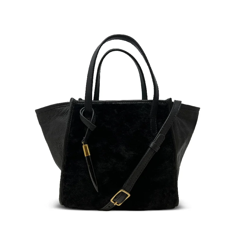 Comfortable Chic Mini Tote Shearling - Black Iconic Fashion Bags At Unbeatable Savings Comfortable Chic Mini Tote Shearling - Black Iconic Fashion Bags At Unbeatable Savings