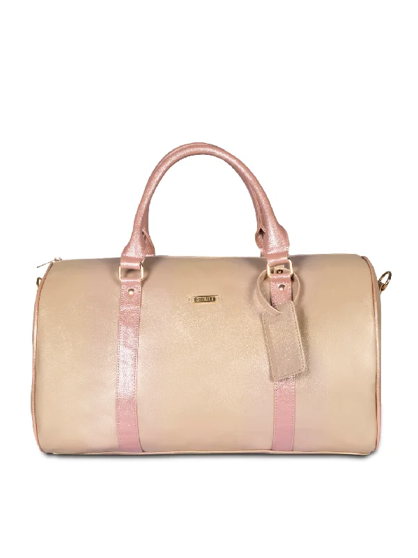 Gold & Pink Cabin Bag with Toiletry Kit - Carry on Luggage Shop Stylish Bags At Unbeatable Prices