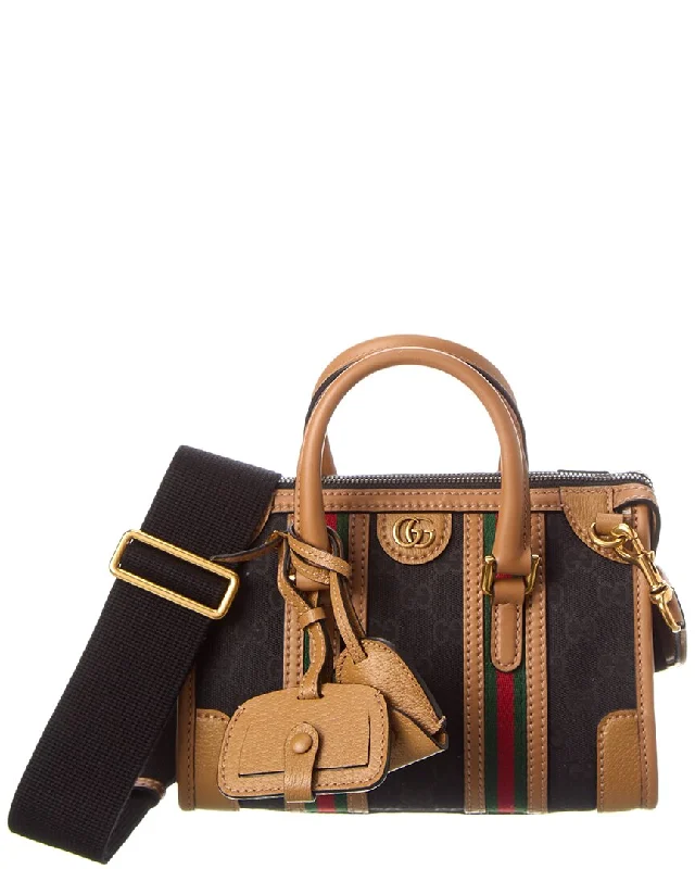 Gucci Double G Mini GG Canvas & Leather Satchel Everyday Bags At Wallet-Friendly Prices Gucci Double G Mini GG Canvas & Leather Satchel Everyday Bags At Wallet-Friendly Prices