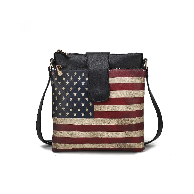 Trend Leading Collection Josephine Printed Flag Crossbody Bag Chic Bags, Shop Now