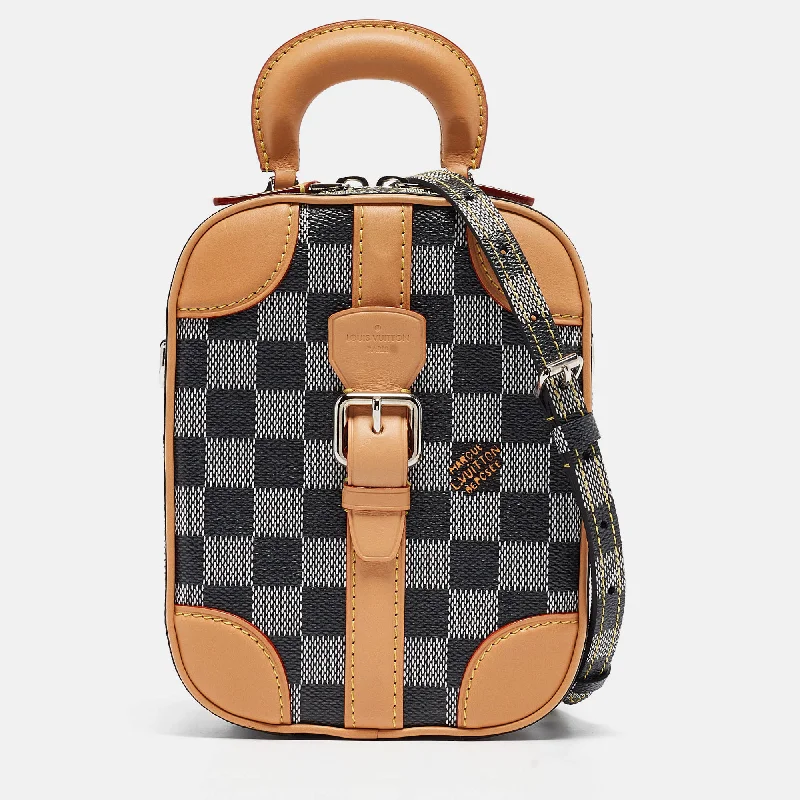 Louis Vuitton Noir Damier Colors Canvas Verticale Valisette Bag Stylish Handbags With Exclusive Online Discounts Louis Vuitton Noir Damier Colors Canvas Verticale Valisette Bag Stylish Handbags With Exclusive Online Discounts