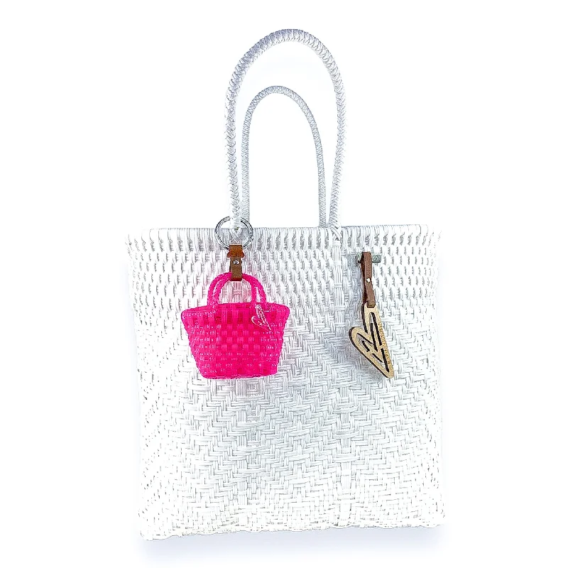Final Sale Maria Victoria | Tiny Tote Bag Charm | Pink Elegant Bags With Limited Stock Available