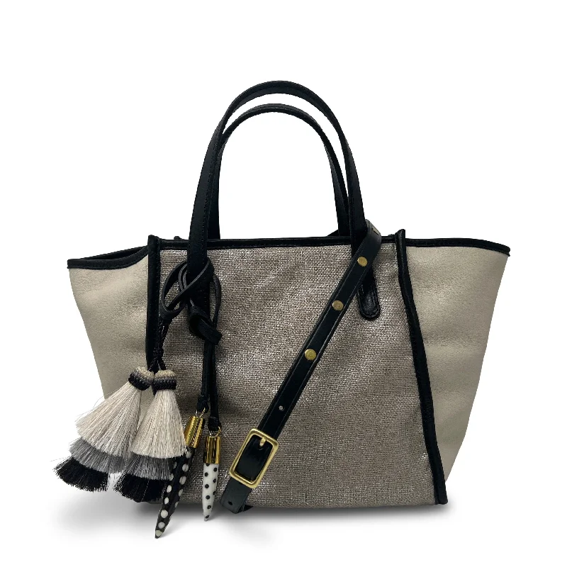 Valentine's Special Metallic Linen Mini Tote Trendy Totes, Shop & Save