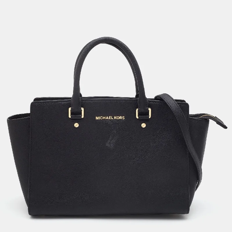 Michael Michael Kors  Leather Selma Satchel Trendy Purses, Limited Offer