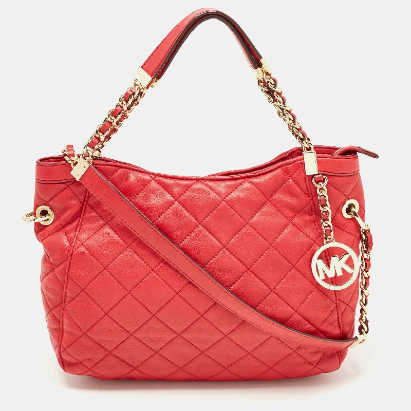 Michael Michael Kors Quilted Leather Charm Hobo The Best Handbag Sale Of The Season Michael Michael Kors Quilted Leather Charm Hobo The Best Handbag Sale Of The Season