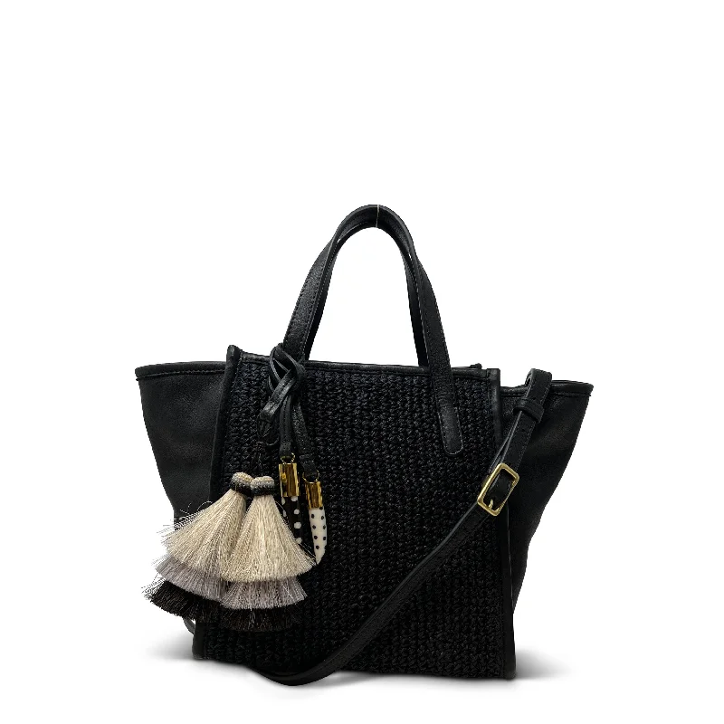 Customizable Bags For Personalized Style Mini Tote - Black Raffia Designer-Inspired Bags At Reduced Prices Customizable Bags For Personalized Style Mini Tote - Black Raffia Designer-Inspired Bags At Reduced Prices