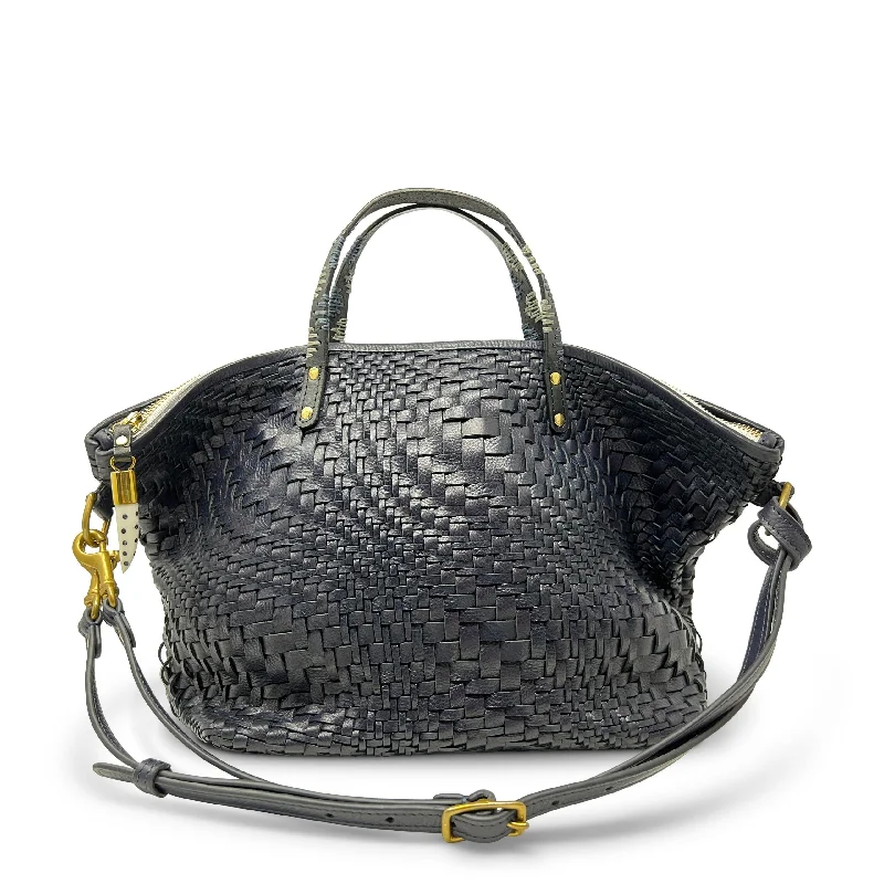 Exclusive Sale Navy Vari Weave Devon Best Handbag Sale Of The Season